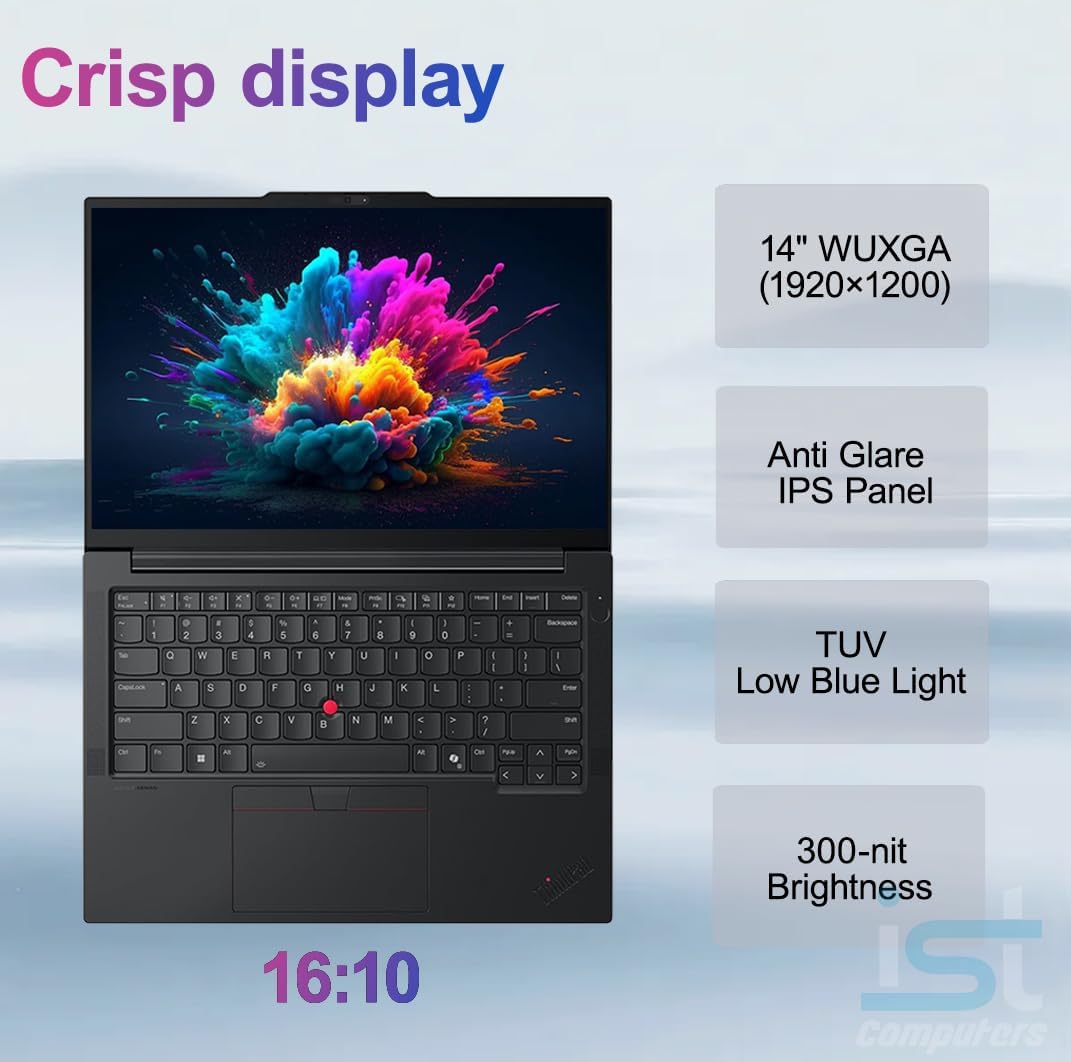 Lenovo ThinkPad E14 Gen 7 Business AI PC Laptop (14' FHD+, AMD Ryzen 7 250 (> Intel Ultra 7 155U), 16GB DDR5 RAM, 512GB SSD), Backlit KB, Fingerprint, 5MP Webcam, Ethernet, Wi-Fi, Win 11 Pro, 2026