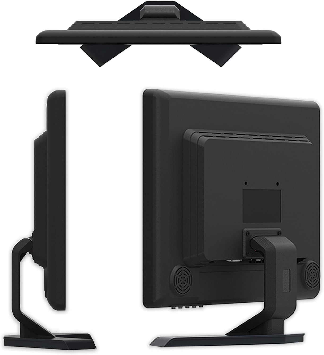 JaiHo 17-Inch 4:3 Security Monitor, 1280x1024 No Image Stretching CCTV Screen with Metal Housing, BNC HDMI VGA AV USB Input, Industrial Display with Built-in Speakers Remote Control & VESA Mount