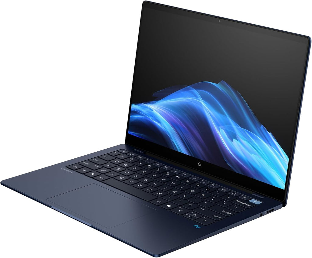 HP EliteBook Ultra G1q Notebook AI PC Qualcomm Snapdragon 16GB RAM 512GB SSD Qualcomm Adreno GPU Atmosphere Blue - Snapdragon X Elite X1E-78-100 (Up to 3.4 GHz, 12 cores) - 2.2K (2240 x 1400) - Integr