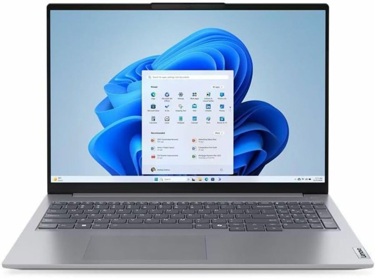 Lenovo ThinkBook 16 G7 ARP 21MW0037US 16' Notebook - WUXGA - AMD Ryzen 5 7535HS - 16 GB - 512 GB SSD - English (US) Keyboard - Arctic Gray