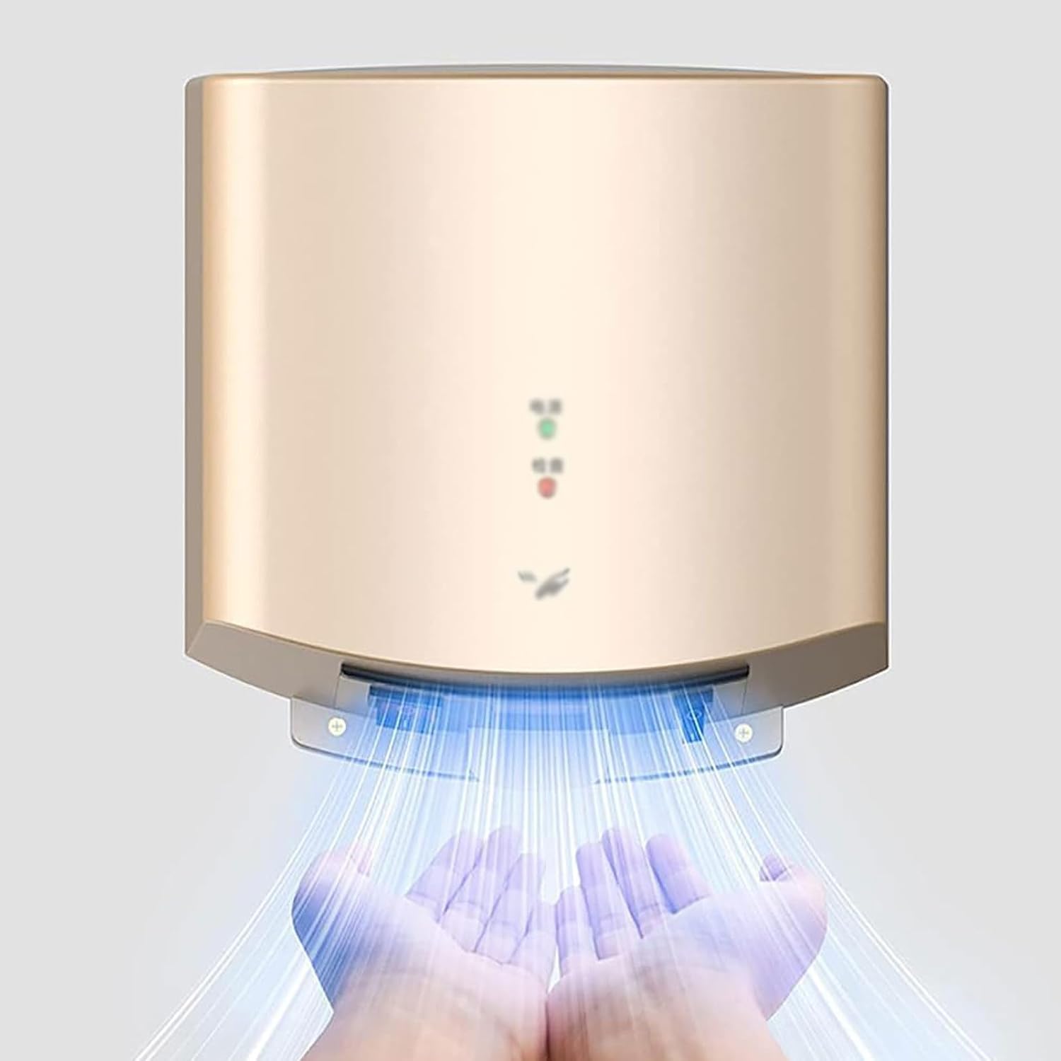 1400w Automatic Hands Free Hand Dryer | Energy Efficient High Speed Drier for Washrooms Bathrooms & Toilets in Retail, Commercial and Hospitality Venues,Gold (Gold)