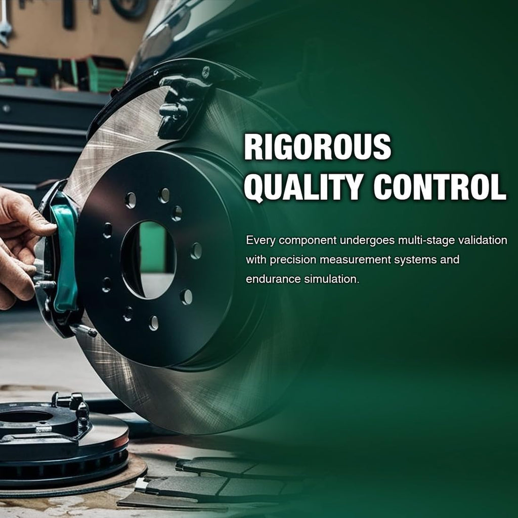 Disc Brake Kit Brakes Rotors and Break Pads fits Ford Fiesta 2011 2012 2013 2014 2015 2016 2017 2018 2019 1.6L l4, fits Ford Fiesta 2014 2015 2016 2017 1.0L l3 6-Pcs Front Rotor Pad