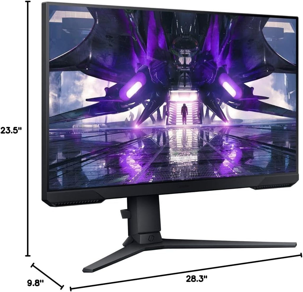 Samsung 32' Odyssey G3 Series FHD LED Gaming Monitor, 165Hz, 1ms, FreeSync Premium, Eye Saver Mode, Height Adjustable Screen, Black, with HDMI Cable