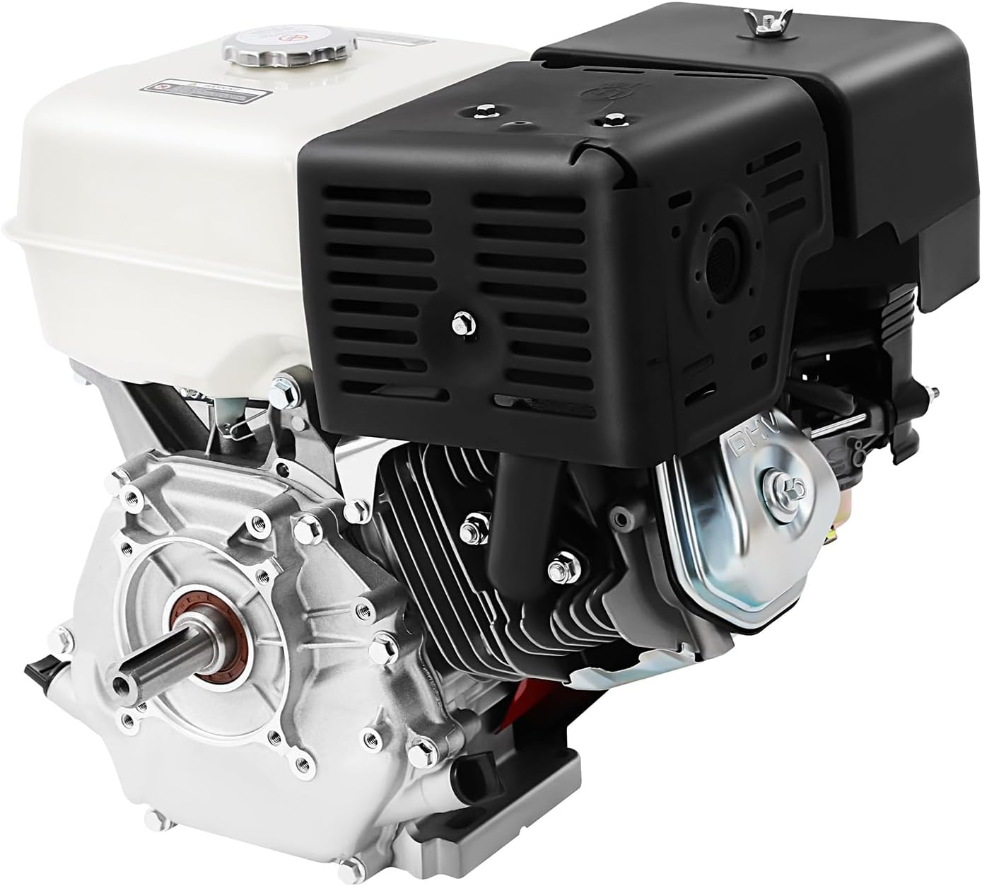 15HP 420cc Gasoline Engine, 9700W 4-Stroke Industrial Engine with 1.72 Gallon Tank, Horizontal Shaft Motor for Water Pump Generator Pressure Washer Go Kart