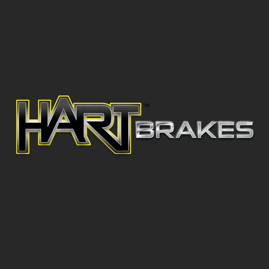 Hart Brakes Front Brakes and Rotors Kit |Front Brake Pads| Brake Rotors and Pads| Ceramic Brake Pads and Rotors |fits 2011-2012 Ford Fiesta Ikon