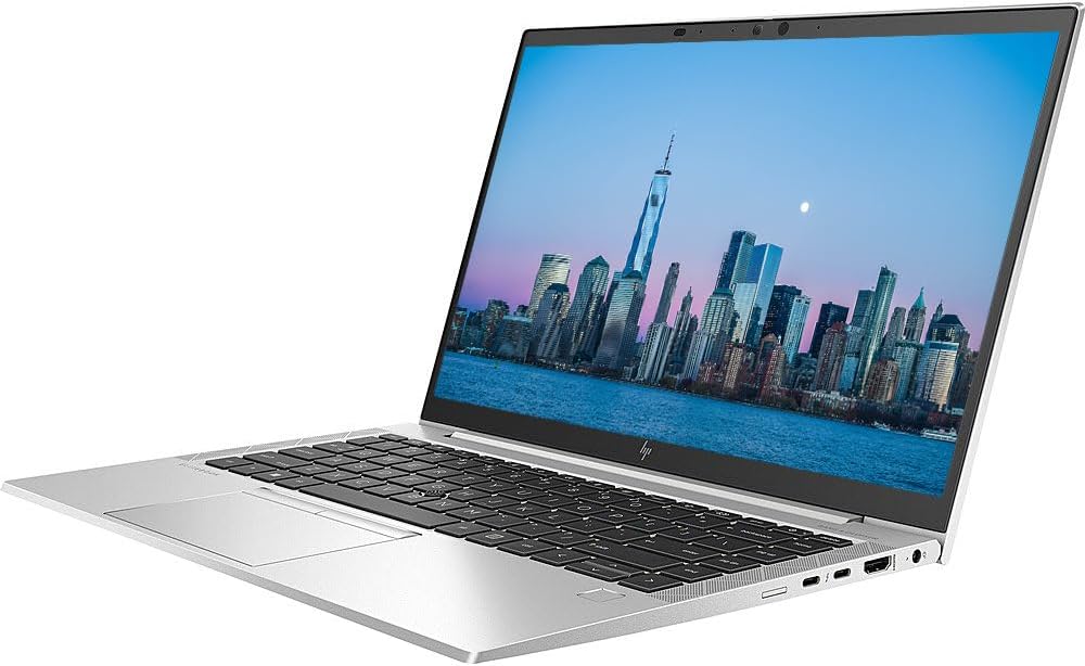 HP EliteBook 840 G8 Business Laptop, 14' FHD Display, Intel Core i7-1165G7, 16GB RAM, 512GB SSD, Backlit Keyboard, FP Reader, SC Reader, HDMI, Webcam, Wi-Fi 6, Windows 11 Pro, Silver