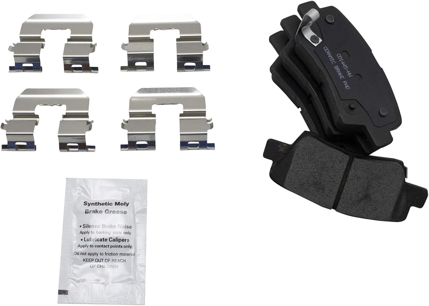 TRQ Rear Brake Pad and Rotor Set Ceramic Rotors Calipers Compatible with 2014 Kia Optima