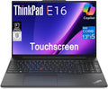 Lenovo ThinkPad E16 Business Laptop (16' FHD+ Touchscreen, Intel 13th Gen 10-Core i5-1335U, 16GB RAM, 512GB SSD), Backlit, Fingerprint Reader, FHD Webcam, Ethernet, Wi-Fi 6, Win 11 Pro, Black