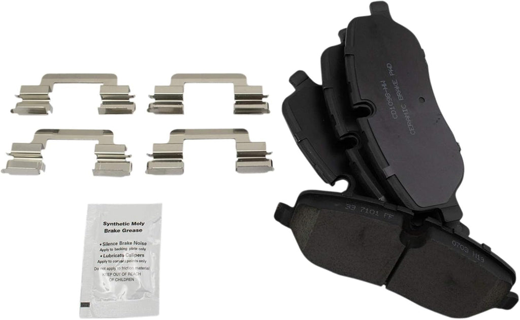 TRQ Front Brake Pad and Rotor Set Ceramic Compatible with 2006-2009 Land Rover Range Rover