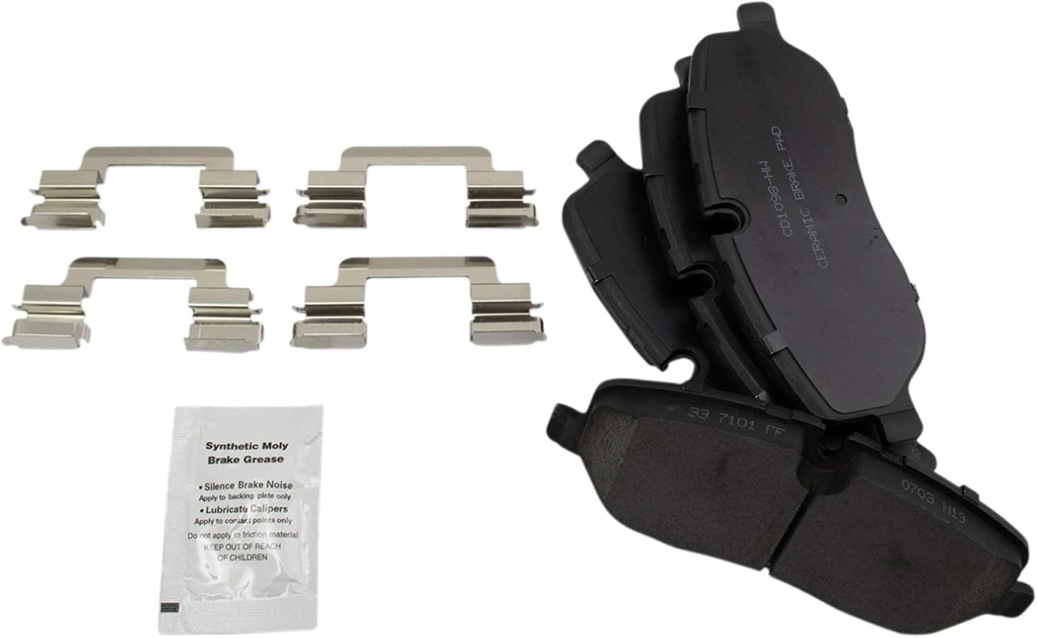 TRQ Front Brake Pad and Rotor Set Ceramic Compatible with 2006-2009 Land Rover Range Rover