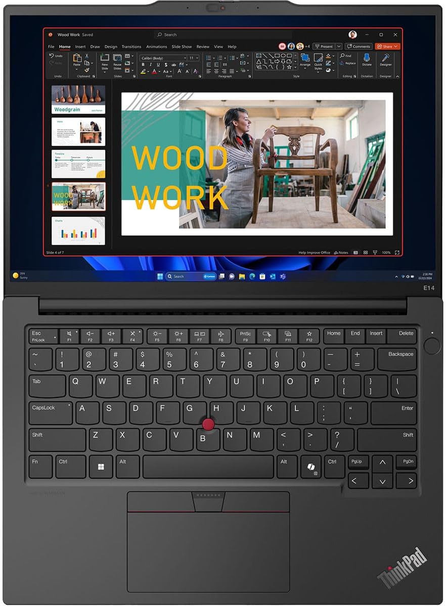 Lenovo ThinkPad E14 Gen 6 21M3000NUS 14' Notebook - WUXGA - AMD Ryzen 5 7535U - 16 GB - 256 GB SSD - English Keyboard - Black