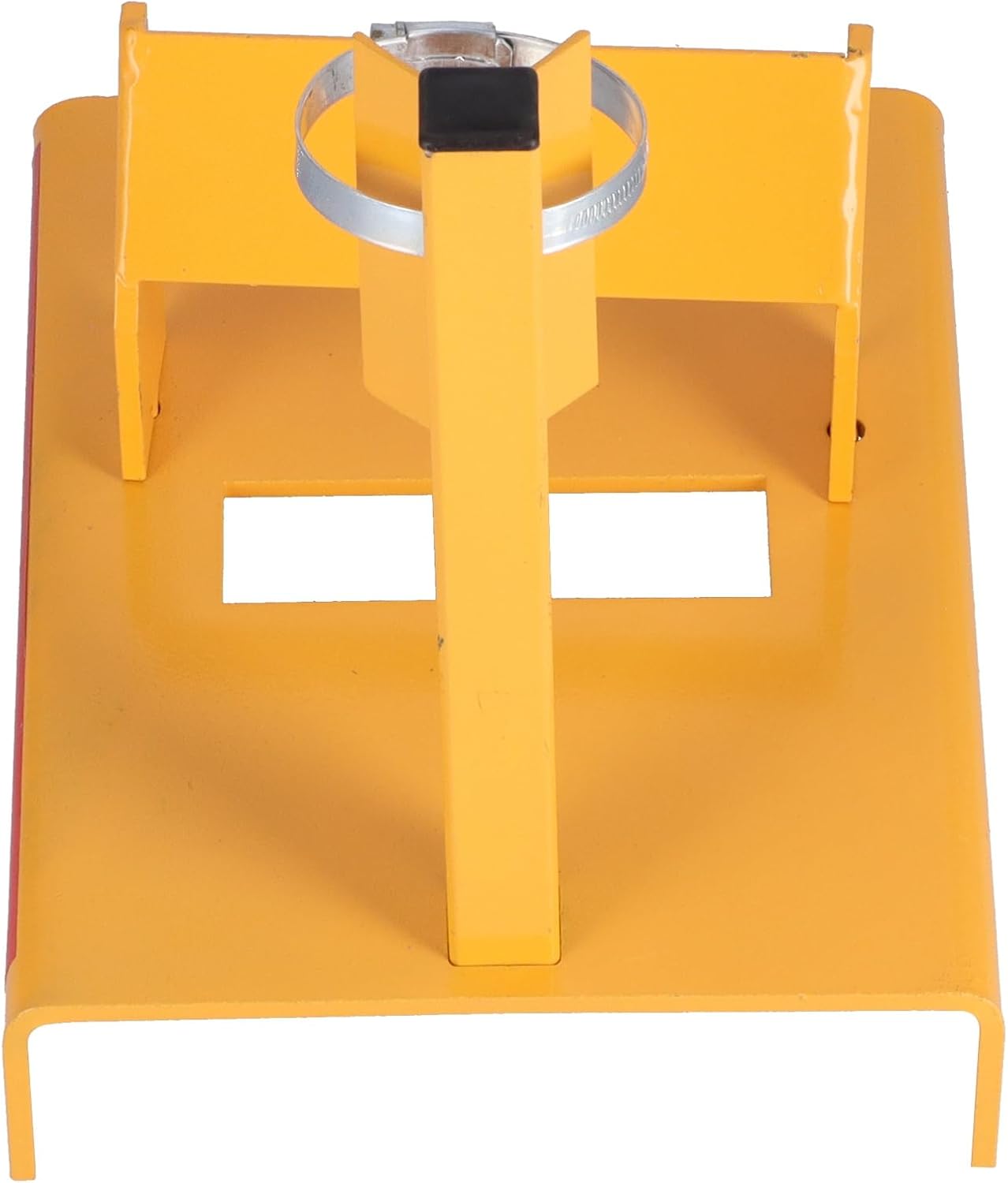 Pilipane Lawn Mower Blade Sharpener Grinder Adjustable Detachable Anti Tool for Lawn Mower Blade Maintenance Yellow Iron Material 30° Angle Sharpening Design