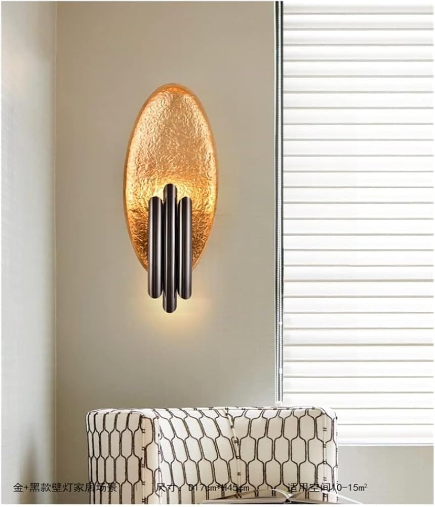 Wall Light Fixtures Wall Sconce Gold/Silver Body Led Wall Lamp Living Room Wall Sconce Bedroom Bedside Lamp Aisle Metal Pipe Bulb