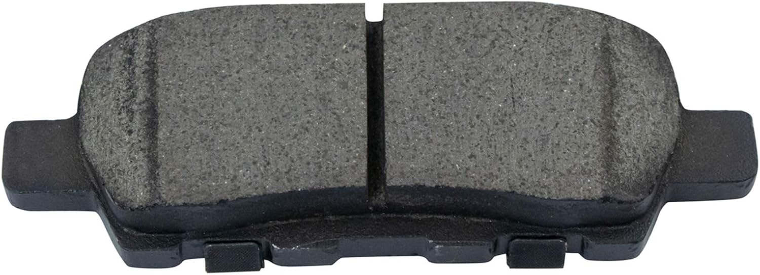 TRQ Rear Brake Pad and Rotor Set Ceramic Vented Rotors Calipers Compatible with 2005-2007 Infiniti G35 2006-2009 M35 M45 2006-2009 Nissan 350Z