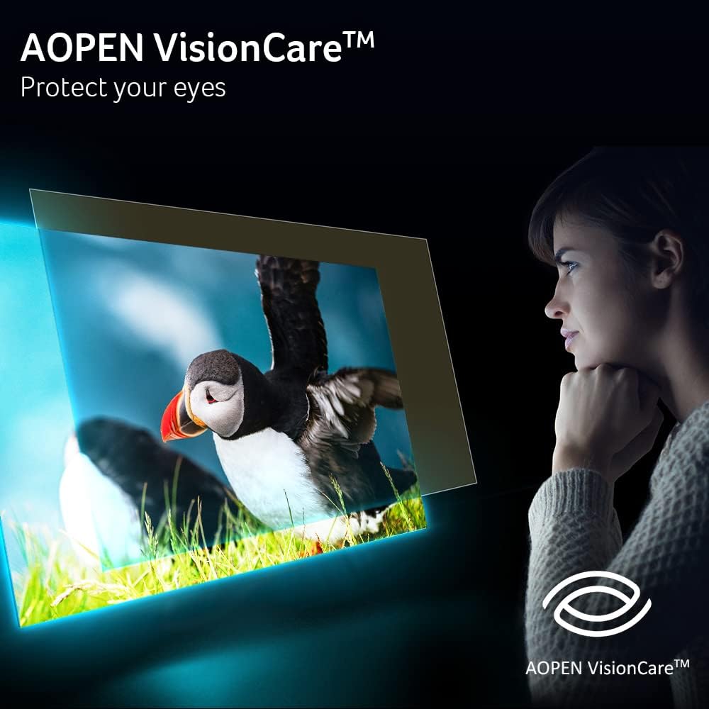 AOPEN by Acer 32SA2Q Abi 31.5' FHD 1920 x 1080 Zero-Frame IPS Gaming Office Monitor | AMD FreeSync Technology | Ultra-Thin Stylish Design | 75Hz | HDR 10 | 1ms TVR | Tilt | HDMI & VGA Ports