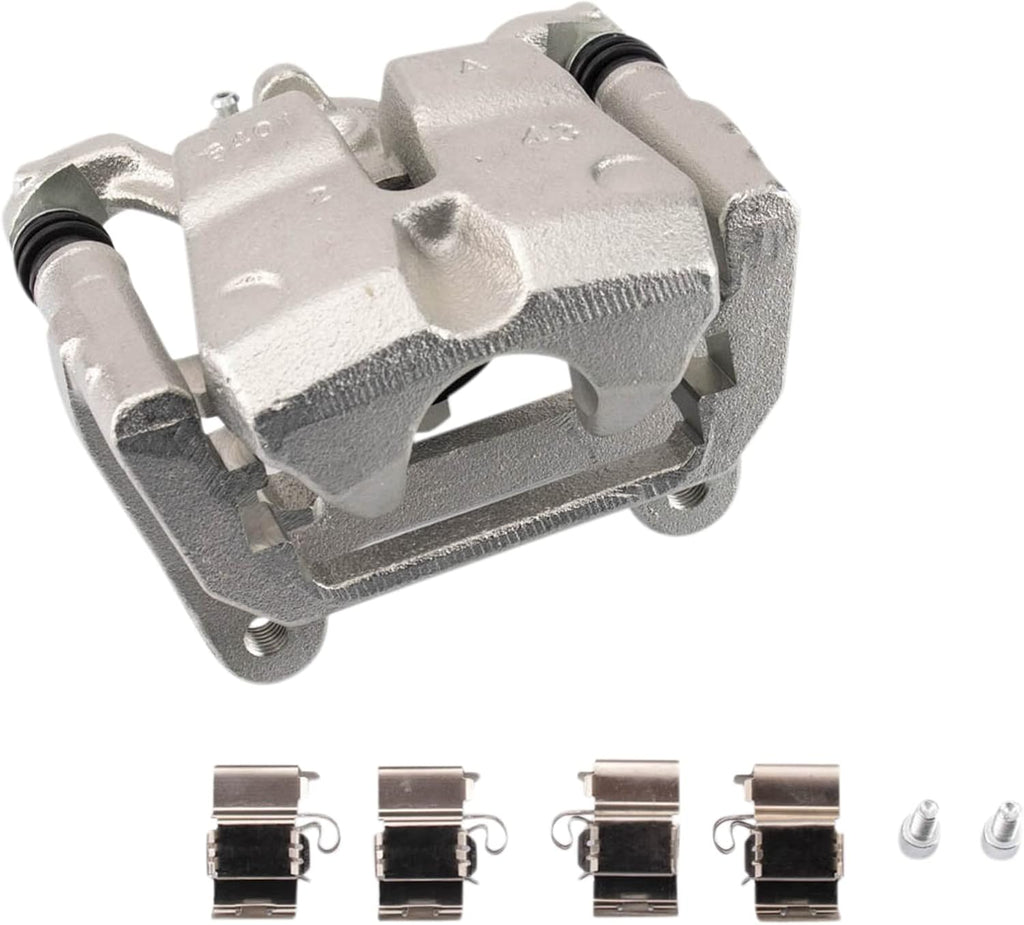 TRQ Rear Brake Pad and Rotor Set Ceramic Rotors Calipers Compatible with 2014-2020 Jeep Cherokee