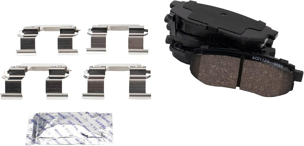 TRQ Rear Brake Pad and Rotor Set Ceramic Vented Coated Rotors Calipers Compatible with 2013-2016 Scion FR-S 2013-2019 Subaru BRZ 2010-2014 Legacy 2017-2019 Toyota 86