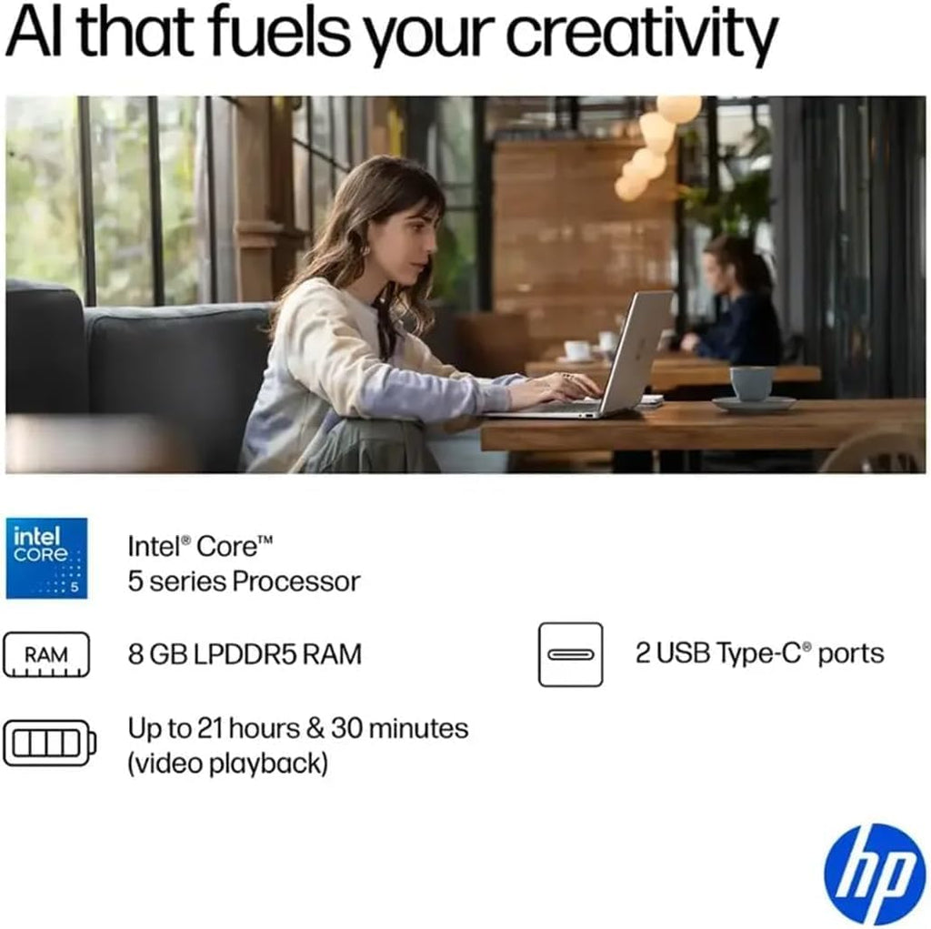 HP OmniBook 5 Flip (Next Gen Envy x360) 2-in-1 Touchscreen AI PC Laptop (14' FHD+, Intel 10-Core 7 150U (> i7 1355U), 16GB DDR5, 512GB SSD) for Designer, IST Hub, 5MP IR Webcam, Win 11 Home