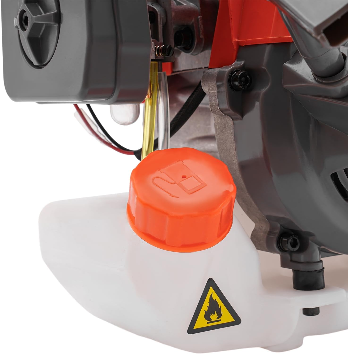 63.3cc 2 Stroke Gasoline Engine 3HP Gas Engine Motor Pull Start Petrol Engine with Air-Cooled System Single-Cylinder for Weed Whackers Brush Cutter Lawn Mower（7500 RPM）