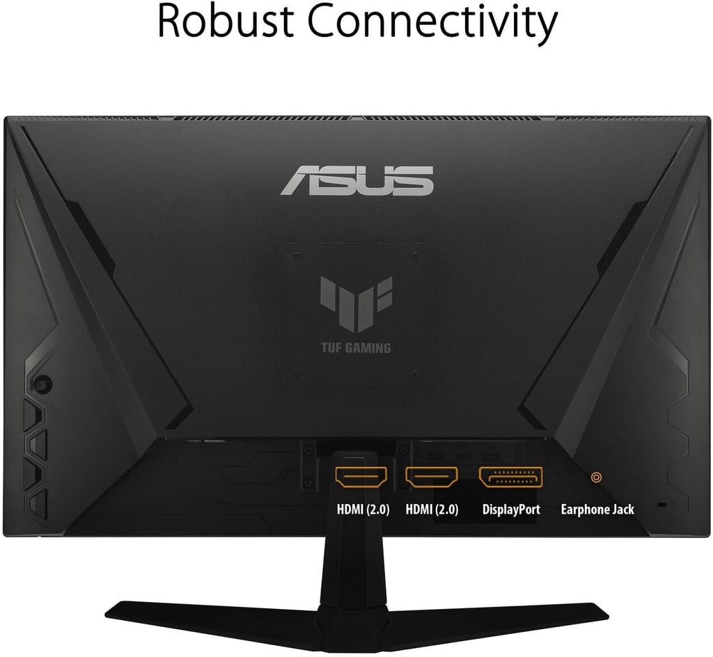 ASUS TUF Gaming 27' 1080P FHD IPS Monitor with 1ms Response Time, 180Hz Refresh Rate, Anti Glare, Flicker Free, VESA Mount, Built-in Speakers, Displayport, HDMI & Dockztorm USB Port Expander, Black