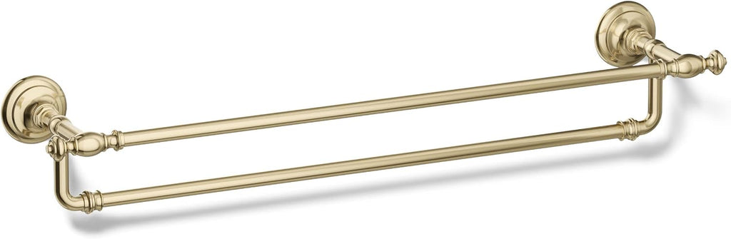 Kohler 72570-AF Artifacts® 24' Double Towel bar, Vibrant French Gold