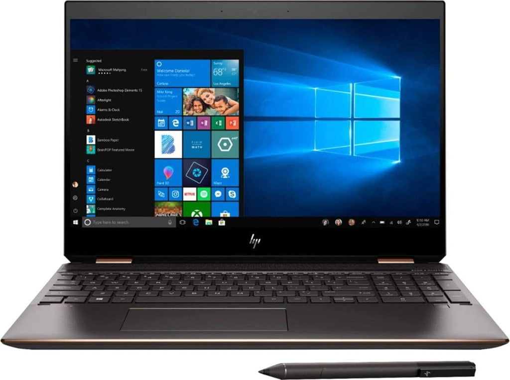 HP Spectre x360-15.6' 4K Touch - 10th gen i7-10510U - 16GB - 512GB Optane SSD - Dark Ash