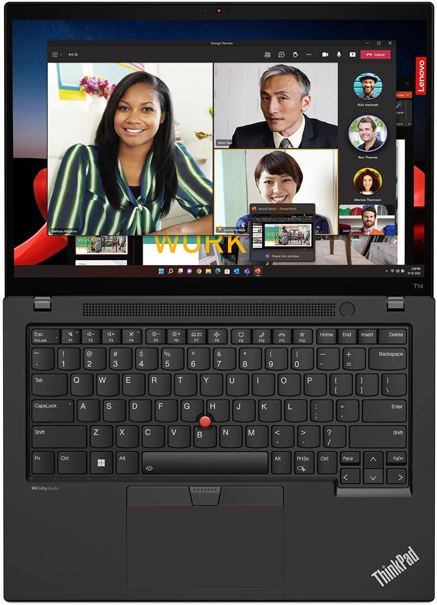 Lenovo ThinkPad T14 Gen 4 21HD0086US 14' Notebook - WUXGA - 1920 x 1200 - Intel Core i5 13th Gen i5-1345U Deca-core (10 Core) - 16 GB Total RAM - 16 GB On-Board Memory - 256 GB SSD - Thunder Black