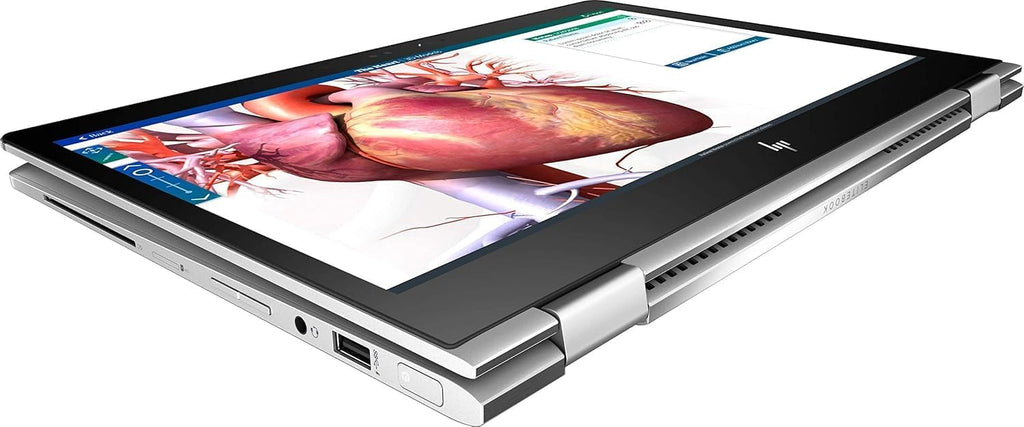 HP Elitebook X360 1030 G2, Windows 10, i7-7600U, 2.8 GHz, Intel HD Graphics 620, 512 GB, Silver (Renewed)
