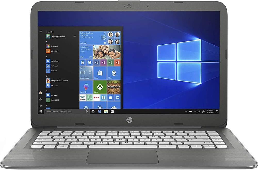 HP Stream 14-inch Laptop, Intel Celeron N3060 Processor, 4 GB SDRAM Memory, 32 GB eMMC Storage, Windows 10 Home in S Mode with Office 365 Personal for one Year (14-cb030nr, Smoke Gray)
