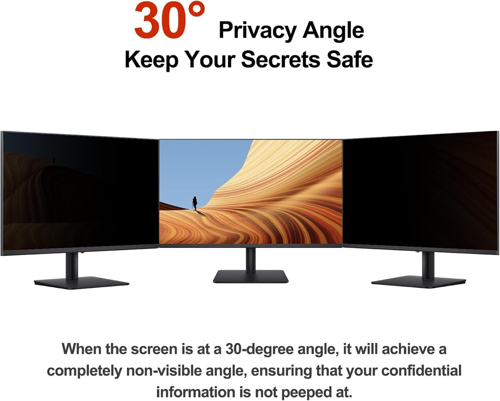 [5 Pack] 27 Inch Computer Privacy Screen Protector for HP Dell Acer Samsung LG and More, Removable Security Shield Filter for 16:9 Aspect Ratio Monitor Like ViewSonic Sceptre AOC Koorui BenQ and More
