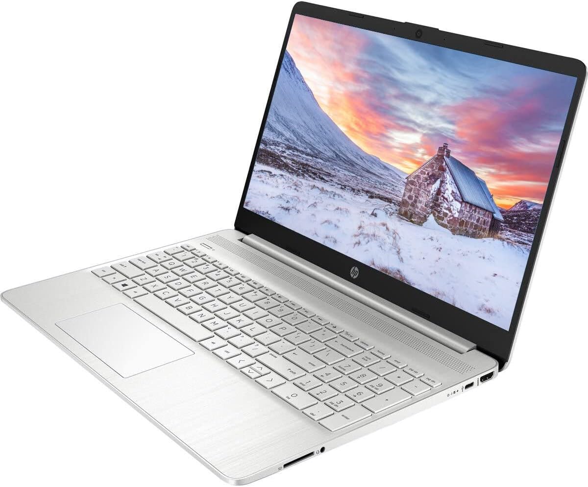 HP Pavilion Laptop, 15.6' IPS FHD Display, AMD Ryzen 7 5700U (Beats i7-11370H), Wi-Fi 6, USB-C, Long Battery Life, Windows 11, Natural Silver (32GB RAM | 1TB PCIe SSD)
