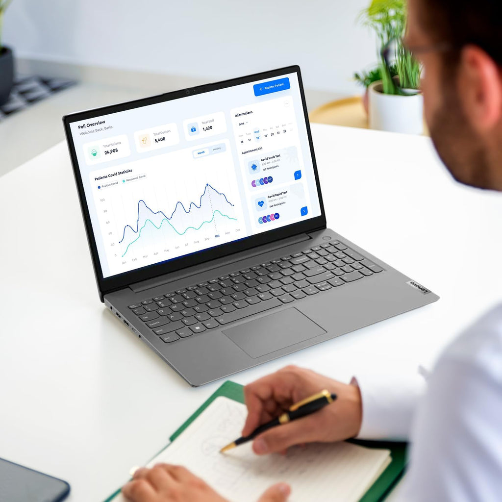 Lenovo V-Series V15 Business Laptop | 15.6' FHD Anti-Glare | 13th Gen Intel Core i7-13620H | 40GB RAM | 1TB SSD | Webcam | Wi-Fi 6 | HDMI | Windows 11 Pro | CO Foldable Laptop Radiator Cooler Bundle