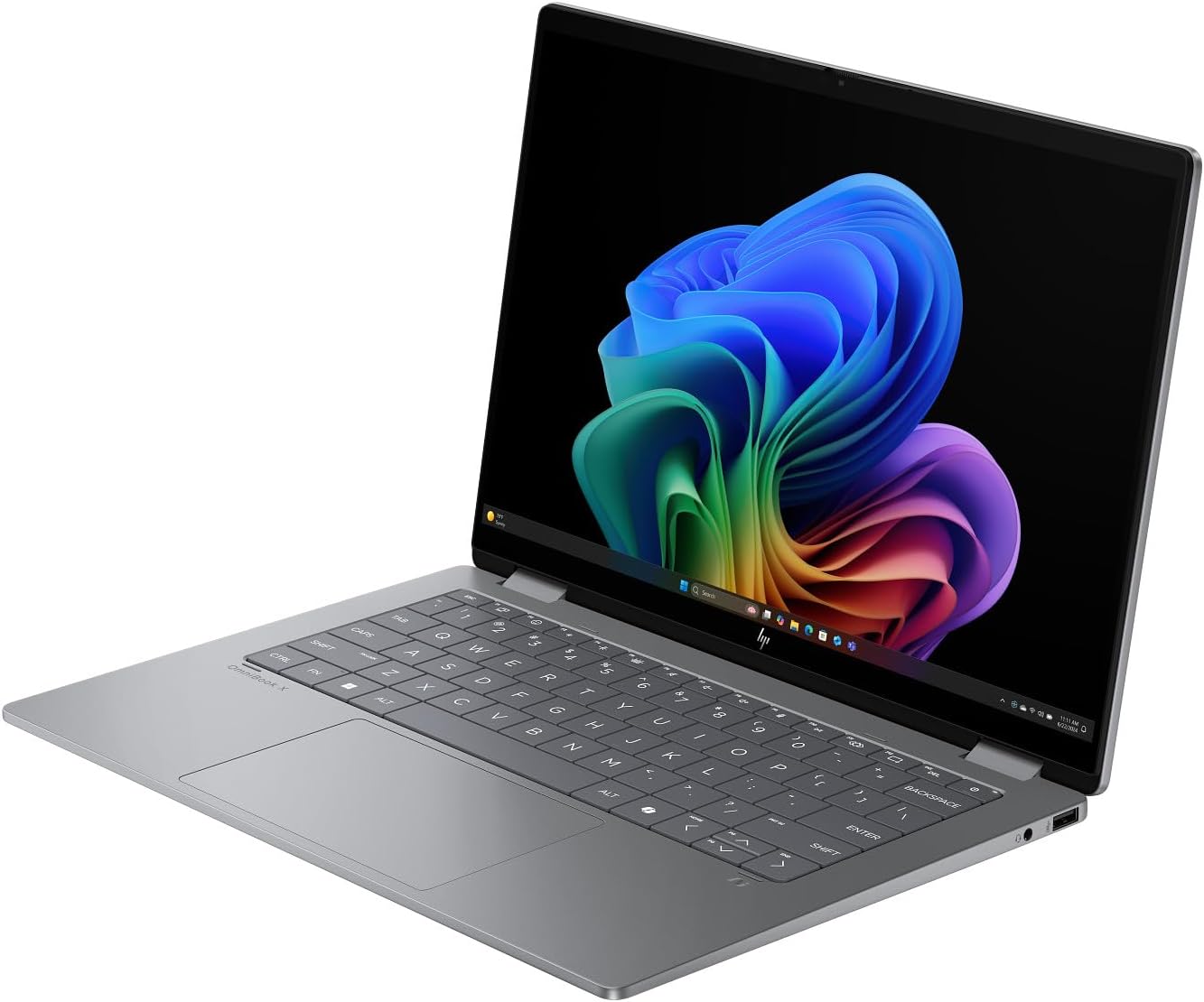 HP OmniBook X Flip 2-in-1 Laptop 14' WUXGA IPS Touchscreen 8-Core AMD Ryzen AI 7 350 24GB LPDDR5 2TB SSD AMD Radeon 860M Graphics Wi-Fi 6E Backlit Keyboard Win11 Pro w/ONT 32GB USB