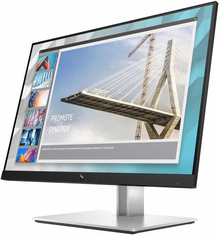 HP E24i G4 24inch IPS WUXGA E-Series E24i G4, 61 cm, W125917111 (E-Series E24i G4, 61 cm (24), 1920 x 1200 Pixels, WUXGA, 5 ms, Black, Silver)