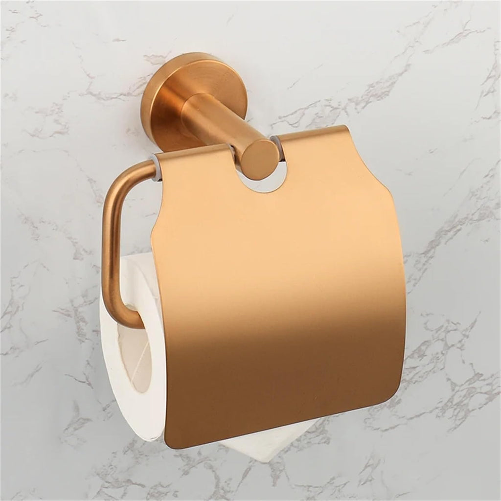 Brushed Rose Gold Bathroom Accessories Toilet Paper Holder Towel Rail Rack Bar Hooks Toothbrush Holder Stainless Steel(Towel Rack)