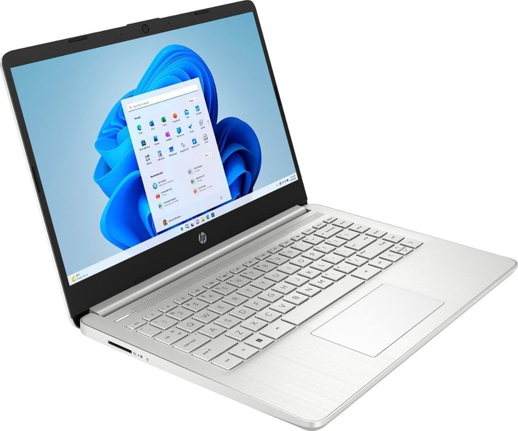 HP 14' HD Stream Laptop Computer for Students and Business, Quad-Core Intel Celeron N Processor, 8GB RAM, 256GB Storage(128GB eMMC+128GB TP SD Card), 1 Year Office 365, HDMI,WiFi,USB-A&C, Win 11