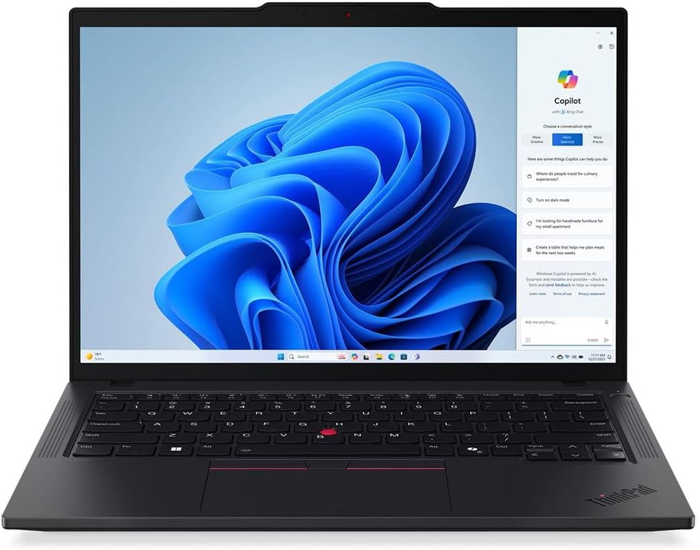 Lenovo ThinkPad T14 Gen 5 21ML008NUS 14' Touchscreen Notebook - WUXGA - Intel Core Ultra 7 165U - vPro Technology - 32 GB - 512 GB SSD - English Keyboard - Black