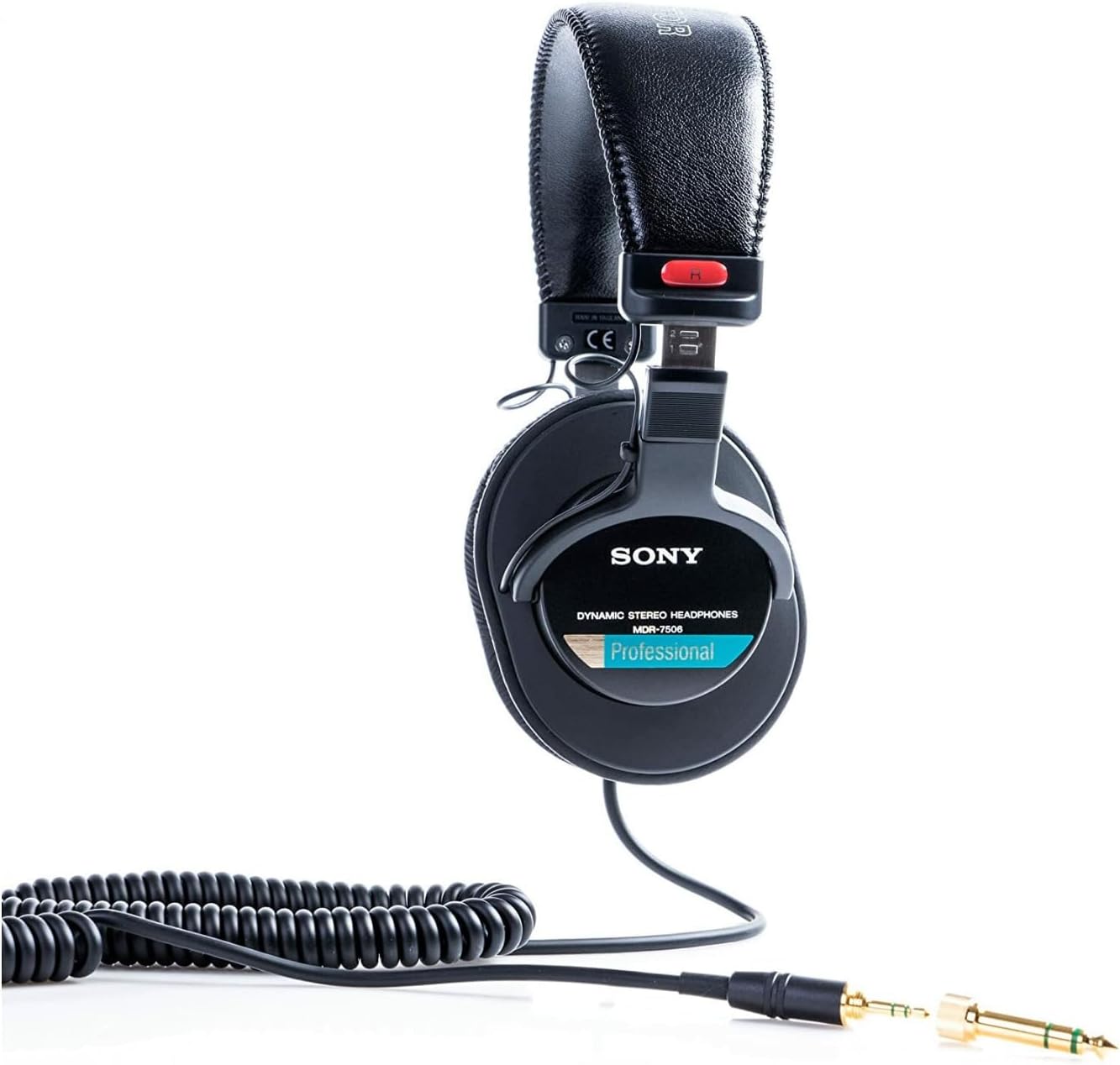 Sony - MDR7506 Folding Professional Closed Ear Headphones W/Nylon Braided Cable -
