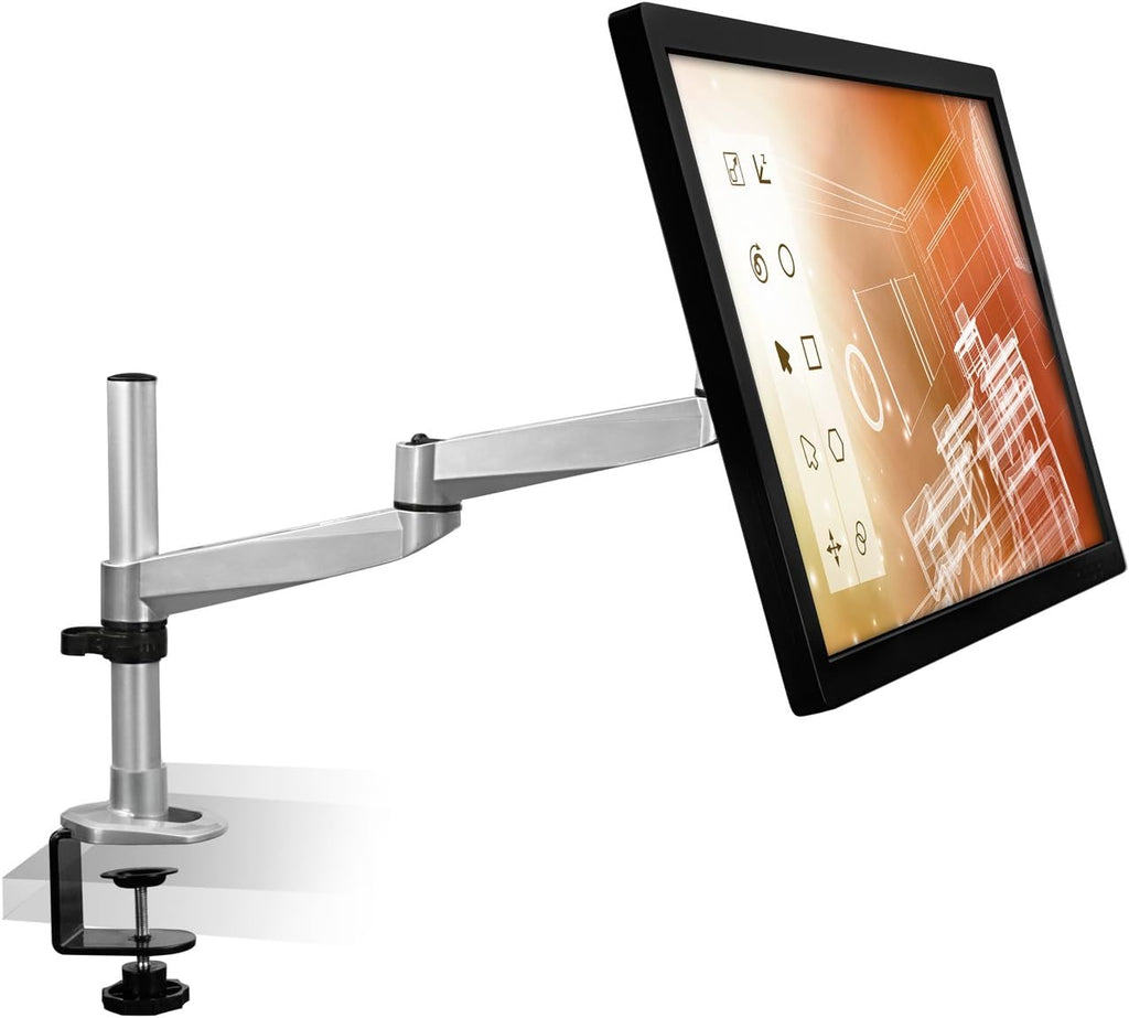 Mount-It! Articulating Single Arm Computer Monitor Desk Mount for 24-Inch Monitors (MI-33116)