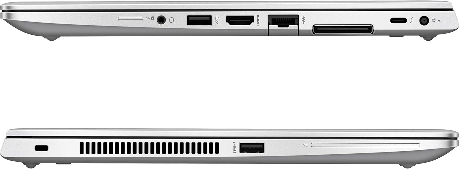 HP EliteBook 840 G6 14' Laptop, Intel i7 8665U 1.9GHz, 16GB DDR4 RAM, 256GB NVMe M.2 SSD, 1080p Full HD, USB C Thunderbolt 3, Webcam, Windows 11 Pro (Renewed)