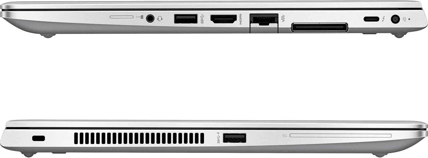 HP EliteBook 840 G6 14' Laptop, Intel i7 8665U 1.9GHz, 32GB DDR4 RAM, 128GB SSD, 1080p Full HD, USB C Thunderbolt 3, Webcam, Windows 11 Pro (Renewed)