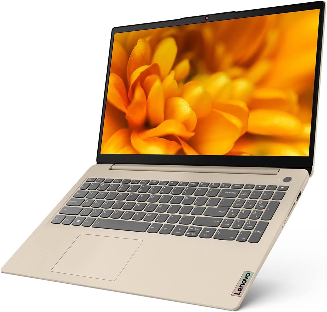Lenovo 2022 Ideapad 3i Laptop, 15.6' FHD 1080P Touchscreen, Intel Core i3-1115G4, 12GB DDR4 RAM, 512GB PCIe SSD, HDMI, WiFi, Bluetooth, HD Webcam, Fingerprint Reader, Windows 11 Home, Sand