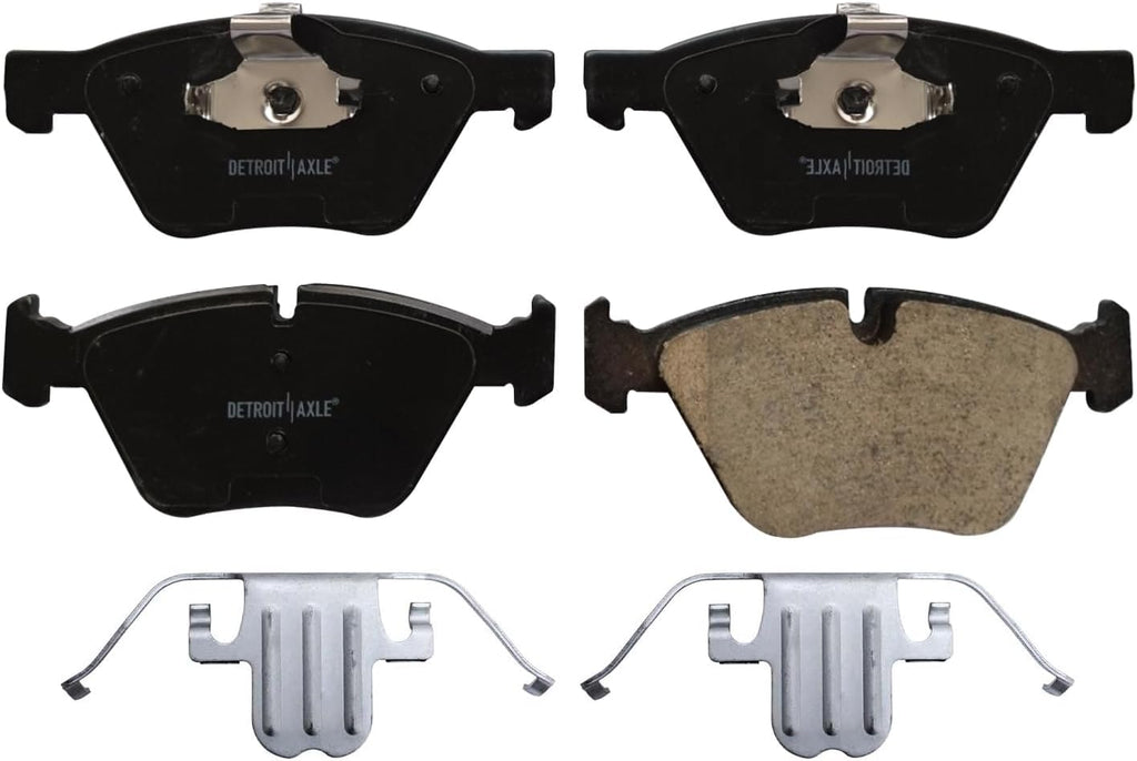 Detroit Axle - Front Brake Kit for 2008-13 BMW 128i 2006 325i 325xi 2007 328i 328xi Disc Brake Rotors Ceramic Brakes Pads 2009 2010 2011 2012 2013 Replacement