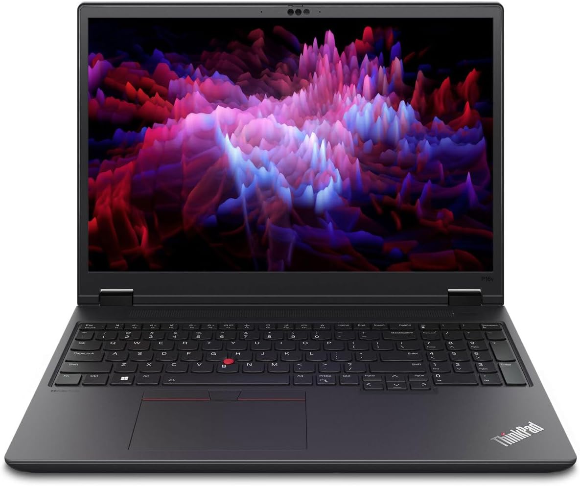 Lenovo ThinkPad P16v Gen 2 21KX0021US 16' Mobile Workstation - WUXGA - Intel Core Ultra 7 155H - 16 GB - 512 GB SSD - English Keyboard - Black