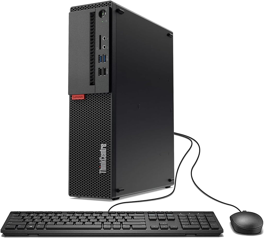 Lenovo ThinkCentre M720s SFF Desktop Computer PC, Intel Quad Core i3-8100, 16GB RAM, 512GB SSD, VGA, DisplayPort, Keyboard & Mouse, USB Wi-Fi & Bluetooth, Windows 11 Pro (Renewed)