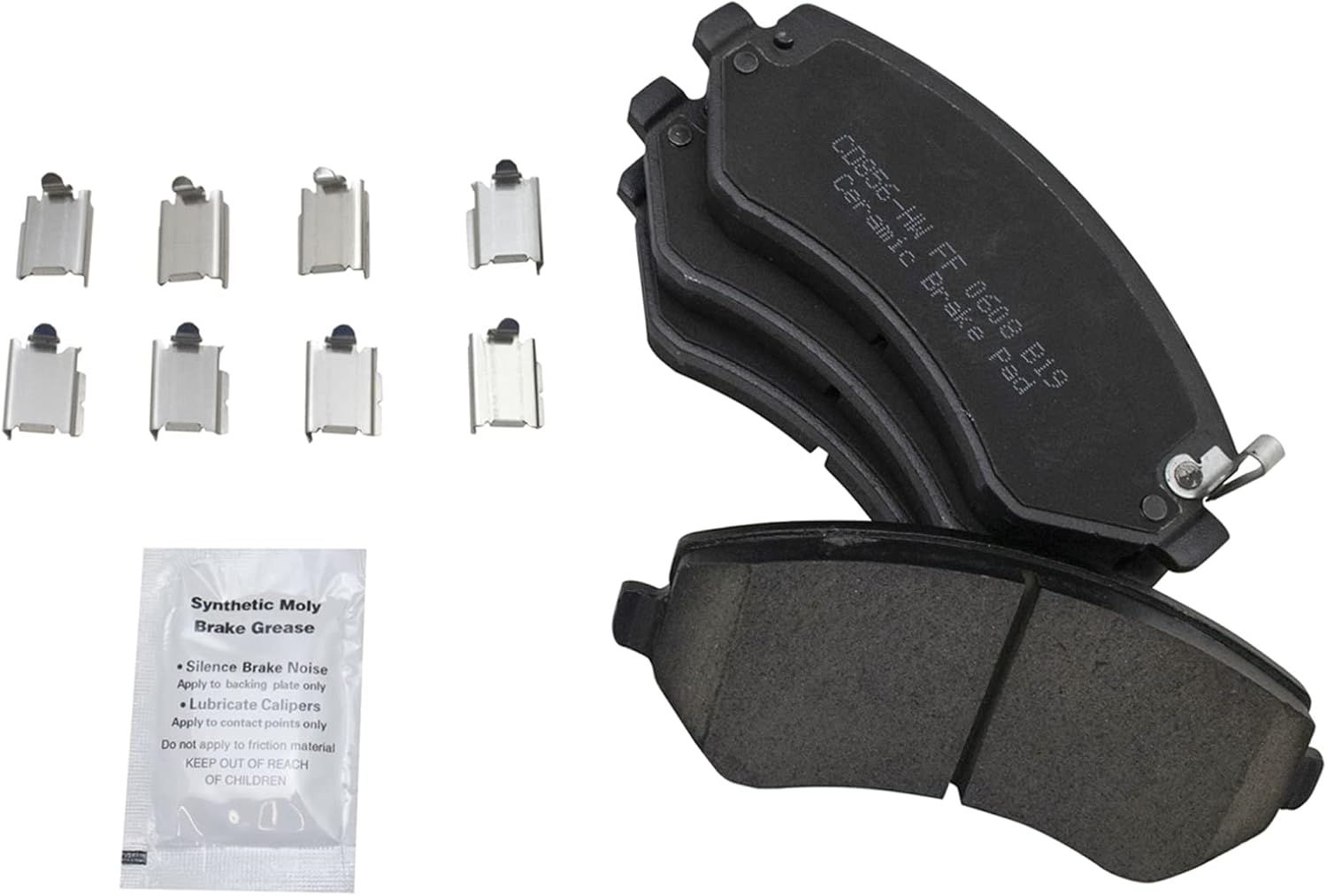 TRQ Front Brake Pad and Rotor Set Ceramic Vented Rotors Calipers Hoses Compatible with 2002-2007 Jeep Liberty
