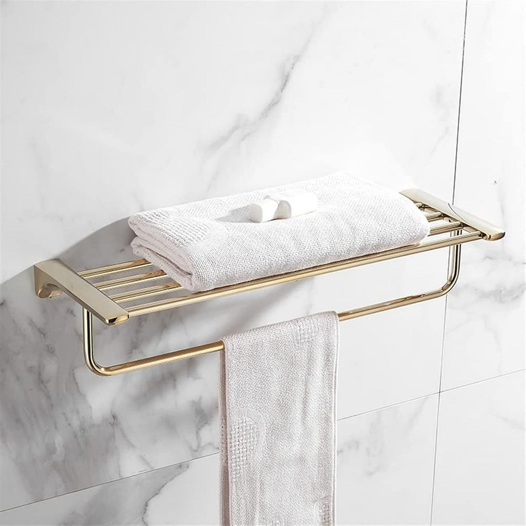 Bathroom Rack Bathroomccessories Paperolder, Corner Shelf, Rail, Toilet Brusholder, Towel Racks, Brass Gold Bathroomardware Set Bathroomecor Soapish(Towe Rack 50cm)