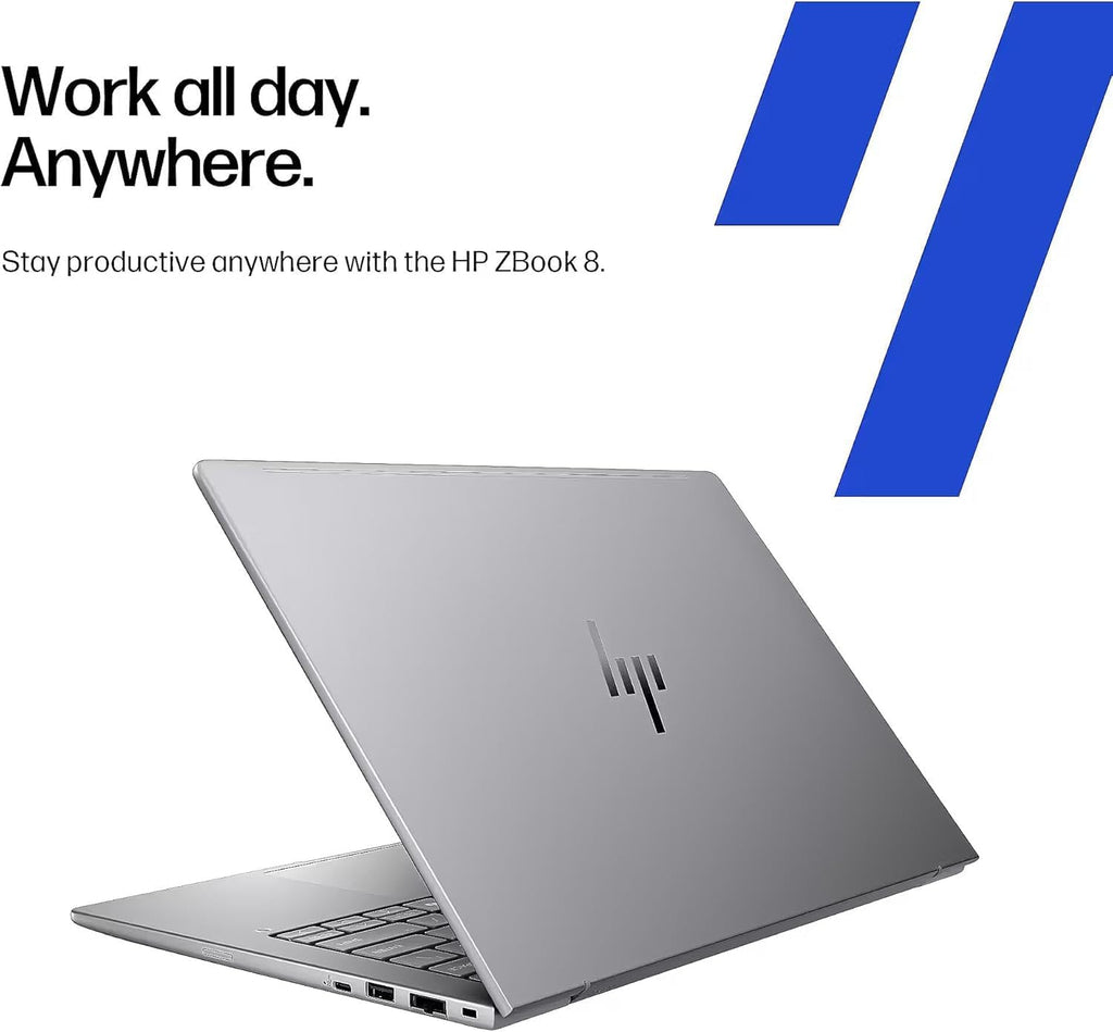 HP ZBook 8 G1ak Mobile Workstation AI Laptop (14' FHD+, AMD Ryzen AI 7 PRO 350 (> Ultra 7 155H), 32GB RAM, 1TB SSD) for Engineer, 50 TOPS NPU, WIFI 7, Thunderbolt 4, Win 11 Pro (Next Gen Zbook Power)