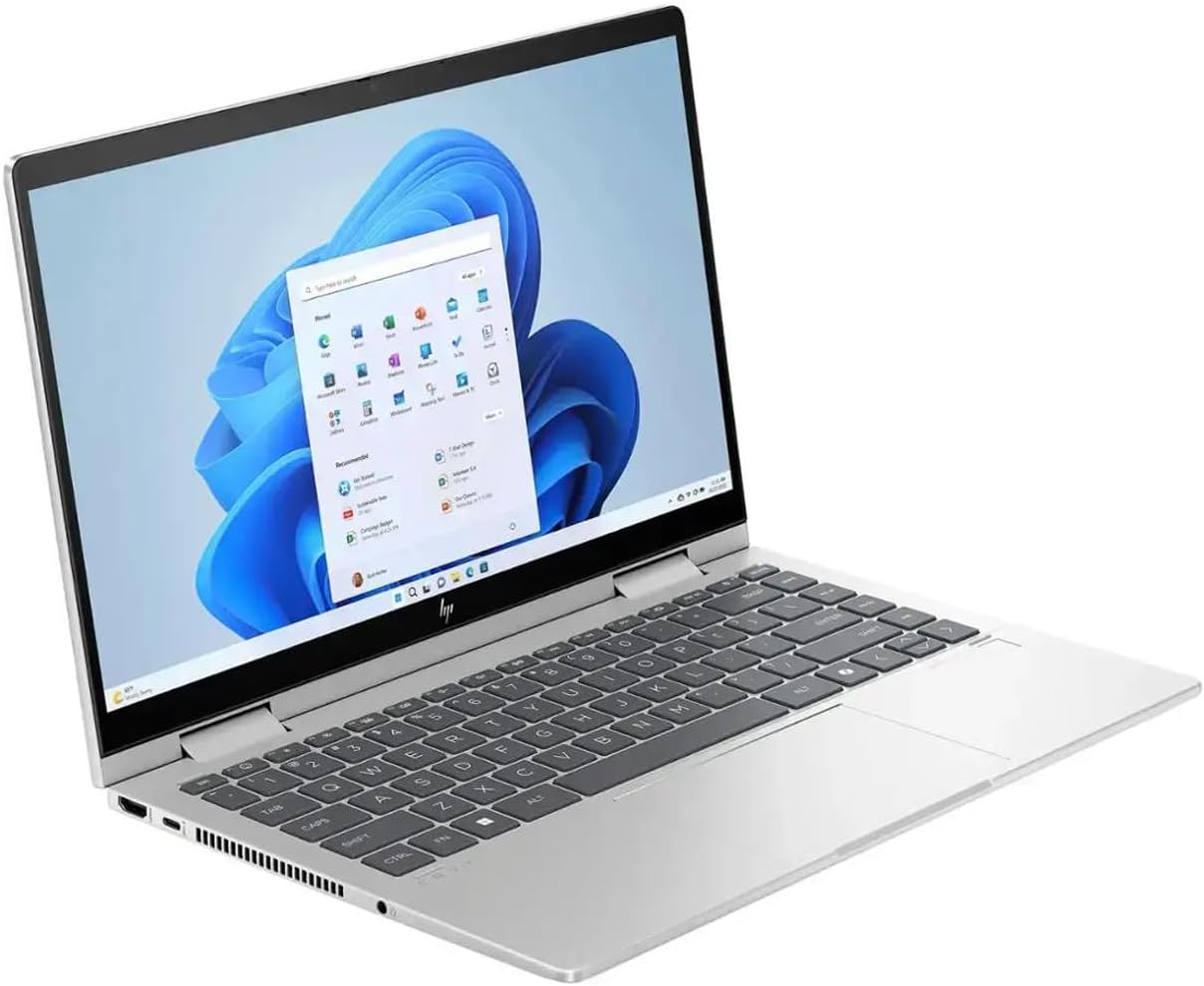 HP Envy x360 2-in-1 Touchscreen Laptop, 14' FHD, 10-Core Intel Core 5 120U (Beats i7-1255U), 8GB RAM, 512GB SSD, FP Reader, Backlit, WiFi 6E, Webcam, USB-C, 3-in-1 Bundle, Win 11