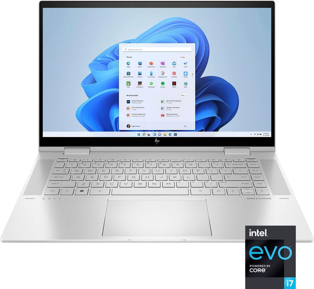 HP Envy x360 2-in-1 Laptop, Intel 10-Core i7-1255U, 15.6' FHD IPS Touchscreen, Intel Iris Xe Graphics, 32GB DDR4 2TB SSD, Backlit Keyboard, Thunderbolt 4, HDMI 2.1, Wi-Fi 6E, Win10 Pro